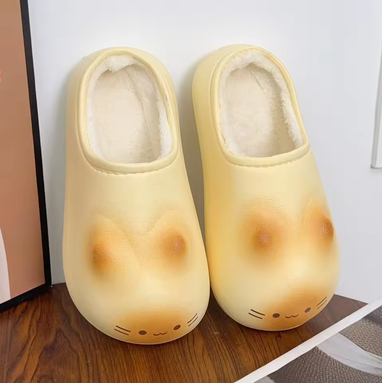 Pantuflas Con Huellas De Gato